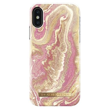 iDeal of Sweden - iPhone XS/X Hülle - Printed Case - Golden Blush Marble