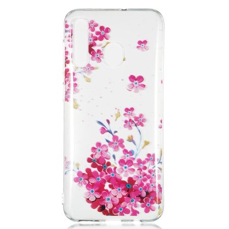 Samsung Galaxy A50 Handyhülle - Softcase Image Plastik Series - pinke Blumen