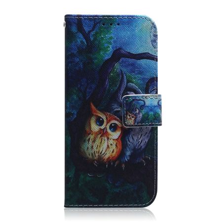 Samsung Galaxy A40 Handy Hülle - Leder Bookcover Image Series - Eule