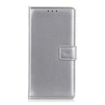 OnePlus 7 Pro Handy Hülle - Classic II Leder Bookcover Series - silber