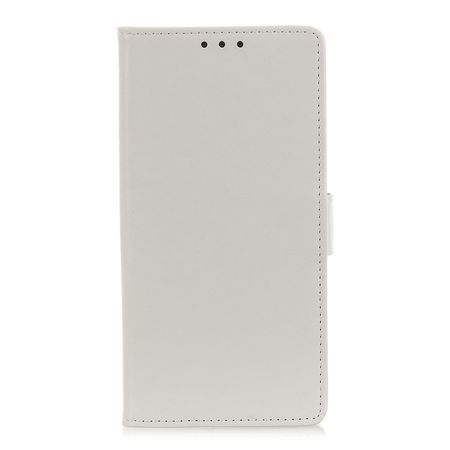 OnePlus 7 Handyhülle - Crazy Horse Leder Bookcover Series - weiss