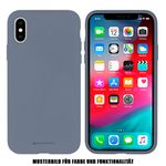 Goospery - iPhone 8 Plus/7 Plus Handyhülle - Case aus Silikon - Silicone Case Series - grau