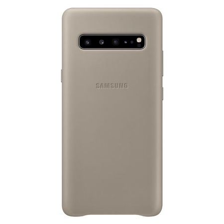 Samsung - Original Galaxy S10 5G Hülle - Echtleder Hardcover - grau