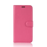 Asus Zenfone 6 (ZS630KL) Handy Hülle - Litchi Leder Bookcover Series - pink