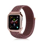 Apple Watch (49/45/44/42mm) Nylon Sport Armband - sanft und atmungsaktiv - rosegold