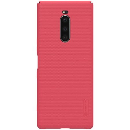 Nillkin - Sony Xperia 1 Hülle - Plastik Case - Super Frosted Shield Series - rot