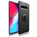 Lenuo - Samsung Galaxy S10 5G Hülle - Backcover mit Fingerhalterung - schwarz