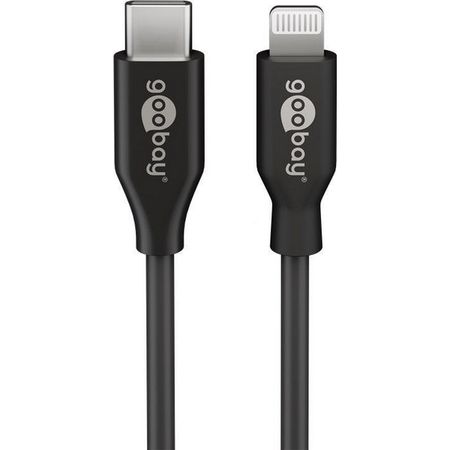 Goobay - USB-C™ auf MFI Lightning Lade- und Synchronisationskabel (1m) - schwarz