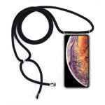 MU Style - iPhone XS Max Handykette - Necklace TPU Hülle zum Umhängen - transparent/schwarz