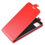 Google Pixel 4 Handyhülle - Crazy Horse Leder Flipcase - vertikal - rot