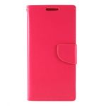 Goospery - Samsung Galaxy Note 10+ / Note 10+ 5G Hülle - Leder Bookcover - Bravo Diary Series - pink