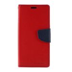 Goospery - Samsung Galaxy Note 10 Hülle - Handy Bookcover - Fancy Diary Series - rot/navy