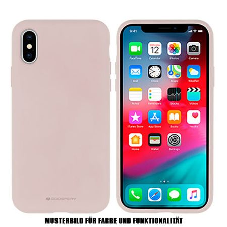 Goospery - iPhone 11 Pro Max Handyhülle - Case aus Silikon - Silicone Case Series - pink sand