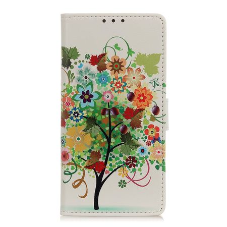 Huawei Mate 30 Pro Handy Hülle - Leder Bookcover Image Series - farbiger Baum