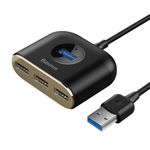 Baseus - 4in1 USB Hub Adapter (1x USB 3.0 & 3x USB 2.0) - Kabellänge 1m - schwarz