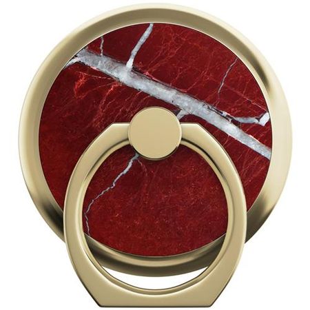 iDeal of Sweden - Magnetischer Halter - Selfie Finger Ring - Scarlet Red Marble