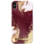 iDeal of Sweden - iPhone XS Max Hülle - Printed Case - Golden Burgundy Marble