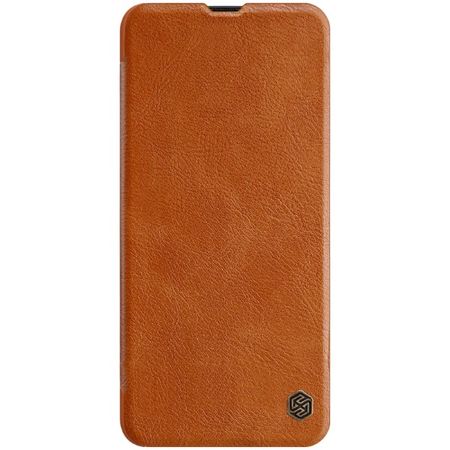 Nillkin - Samsung Galaxy A90 5G Hülle - Leder Book Case - Qin Series - braun