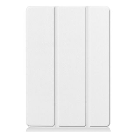 iPad 10.2 Hülle - Dreifach faltbares Leder Case - weiss