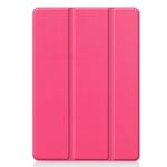 iPad 10.2 Hülle - Dreifach faltbares Leder Case - rosa