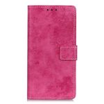 Samsung Galaxy A90 5G Handyhülle - Vintage Leder Bookcover Series - rosa