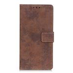 Samsung Galaxy A90 5G Handyhülle - Vintage Leder Bookcover Series - kaffeefarben