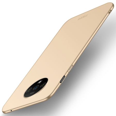 Mofi - OnePlus 7T Handyhülle - Schlanke Hülle aus Hartplastik - Shield Series - gold