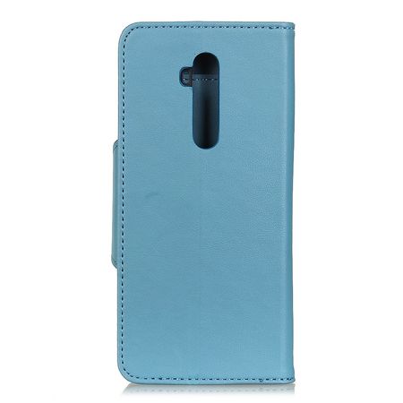 OnePlus 7T Pro Handy Hülle - Classic II Leder Bookcover Series - hellblau