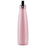 RiCool - Trinkflasche aus Edelstahl (500ml) mit Griff - wiederverwendbar & nachhaltig - Rosa