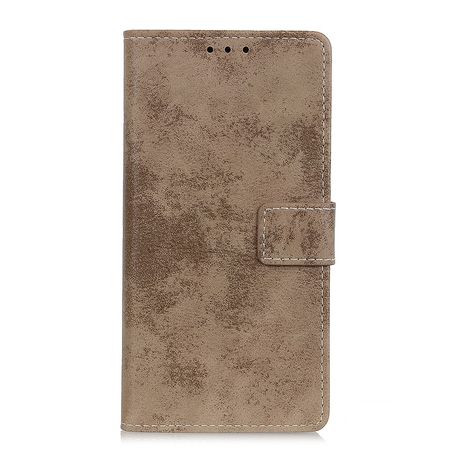 HTC Desire 19+ Handyhülle - Vintage Leder Bookcover Series - braun