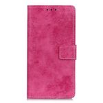 Samsung Galaxy A51 Handyhülle - Vintage Leder Bookcover Series - rosa