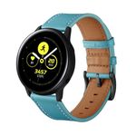 Smartwatch Ersatzarmband mit Quick Release (Echtleder, 20 mm), universell - GL Series - blau