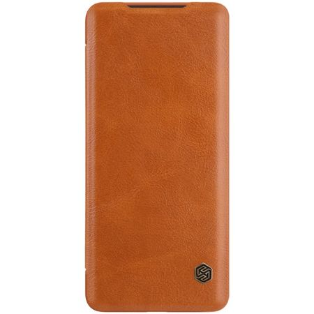 Nillkin - Samsung Galaxy S20 Ultra Hülle - Leder Book Case - Qin Series - braun