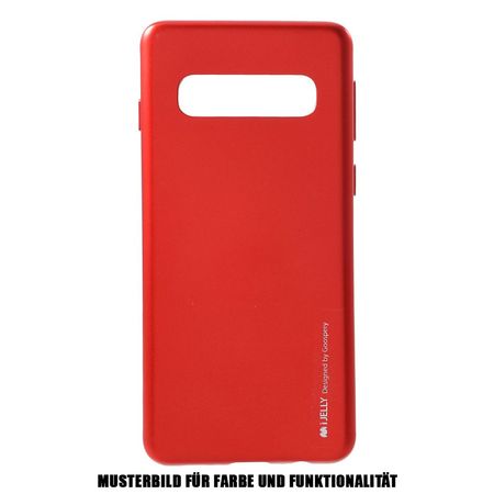 Goospery - Xiaomi Redmi Note 8 Handy Hülle - TPU Soft Case - i Jelly Metal Series - rot