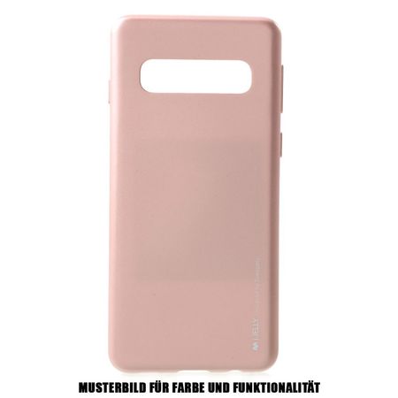 Goospery - Xiaomi Redmi Note 8 Handy Hülle - TPU Soft Case - i Jelly Metal Series - rosegold