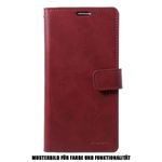 Goospery - Samsung Galaxy S20+ Hülle - Leder Bookcover - Mansoor Diary Series - weinrot