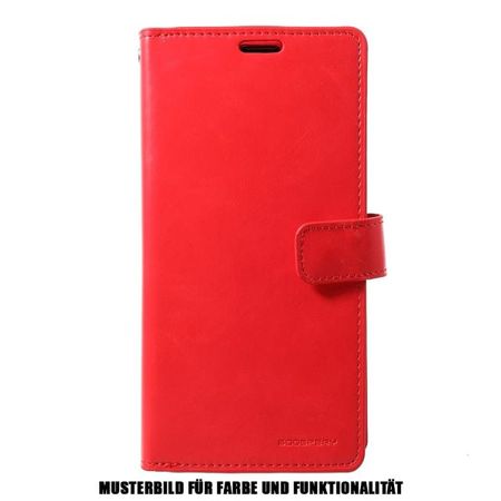 Goospery - Samsung Galaxy S20 Hülle - Leder Bookcover - Mansoor Diary Series - rot