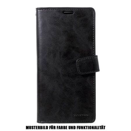Goospery - Samsung Galaxy S20 Ultra Hülle - Leder Bookcover - Mansoor Diary Series - schwarz