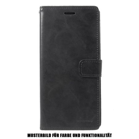 Goospery - Samsung Galaxy S20 Hülle - Leder Bookcover - Bluemoon Diary Series - schwarz