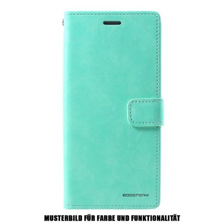 Goospery - Samsung Galaxy S20 Hülle - Leder Bookcover - Bluemoon Diary Series - mint