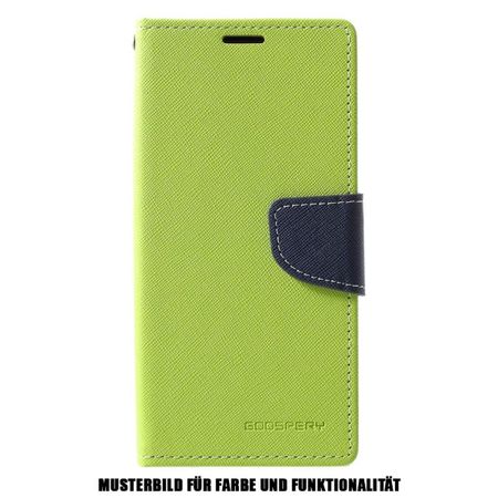 Goospery - Samsung Galaxy S20 Hülle - Handy Bookcover - Fancy Diary Series - lime/navy