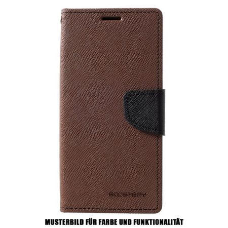 Goospery - Samsung Galaxy S20 Hülle - Handy Bookcover - Fancy Diary Series - braun/schwarz