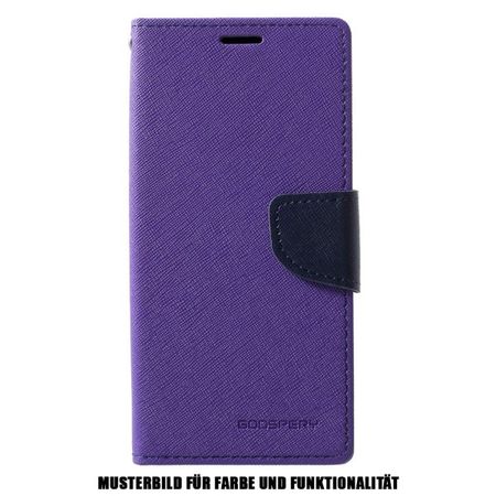 Goospery - Samsung Galaxy S20 Ultra Hülle - Handy Bookcover - Fancy Diary Series - purpur/navy
