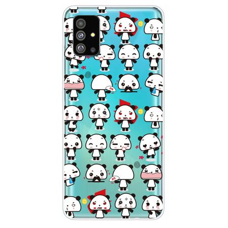 Samsung Galaxy S20+ Handyhülle - Softcase Image Plastik Series - Panda Emojis