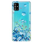 Samsung Galaxy S20 Handyhülle - Softcase Image Plastik Series - blauweisse Blumen