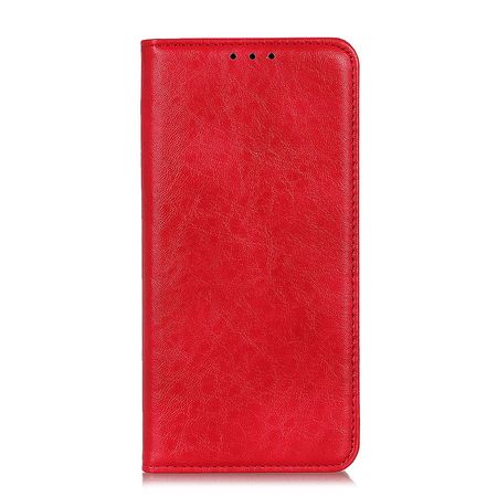 Huawei Honor V30 Pro Handy Hülle - Litchi V Leder Bookcover Series - rot