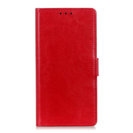 Huawei P40 Handyhülle - Crazy Horse Leder Bookcover Series - rot
