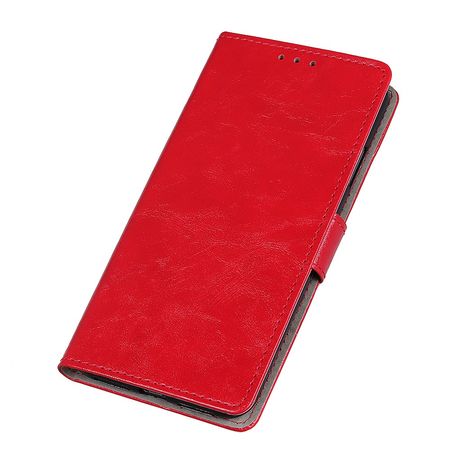 Huawei Honor 9X Handyhülle - Crazy Horse Leder Bookcover Series - rot