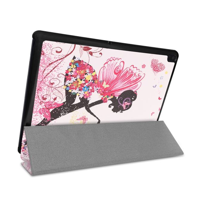 Lenovo Tab E10 Hulle Dreifach Faltbares Case Aus Leder Fee Und Schmetterlinge Mobile Universe