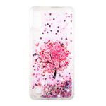 Samsung Galaxy A10 Hülle - Flüssigglitter Plastik Case - Blumenbaum